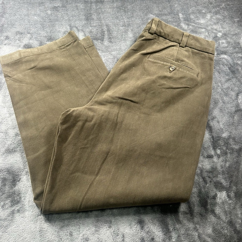 Brooks Brothers Hudson Pants Mens 38/30Advantage Chino Slacks (525) Brown